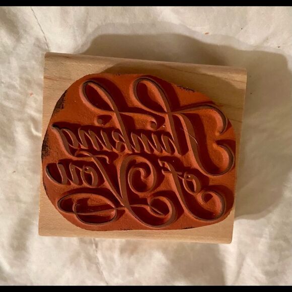 Rubber Stampede Rubber Stamp "Thinking of You" EUC - Picture 2 of 4